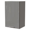 KÜCHENHÄNGESCHRANK Essen W2/45 Grau Hochglanz / Grau Matt 45 / 32,5 / 72cm - Grau, Holz/Holzwerkstoff (45/72/32.5cm) - Feldmann-Wohnen