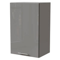 KÜCHENHÄNGESCHRANK Essen W2/45 Grau Hochglanz / Grau Matt 45 / 32,5 / 72cm - Grau, Holz/Holzwerkstoff (45/72/32.5cm) - Feldmann-Wohnen