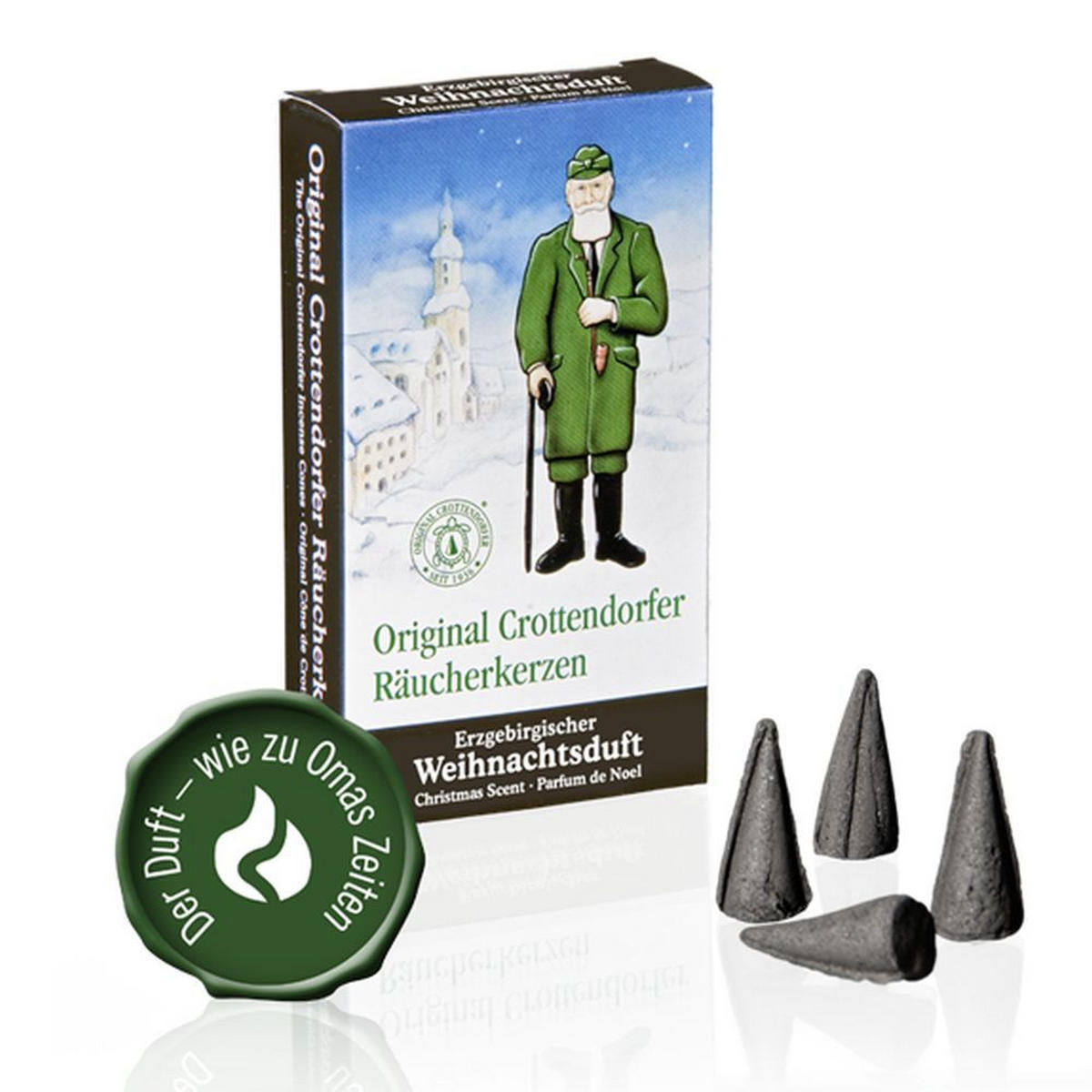 RÄUCHERKERZEN Erzgebirgischer Weihnachtsduft 24er Packung - Multicolor, Holz (0.1/1/0.1cm) - Crottendorfer