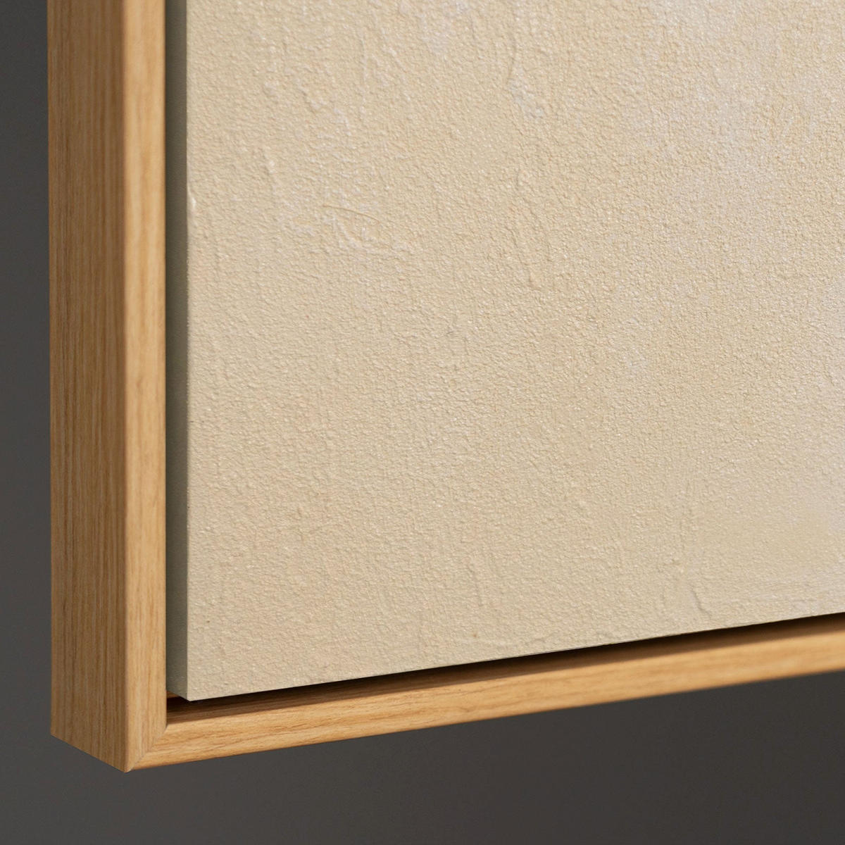 GEMÄLDE Verflechtung Schattenfugenrahmen Eichefarben 140x100 cm - Eichefarben, Holz (140/100cm) - YS-art gallery