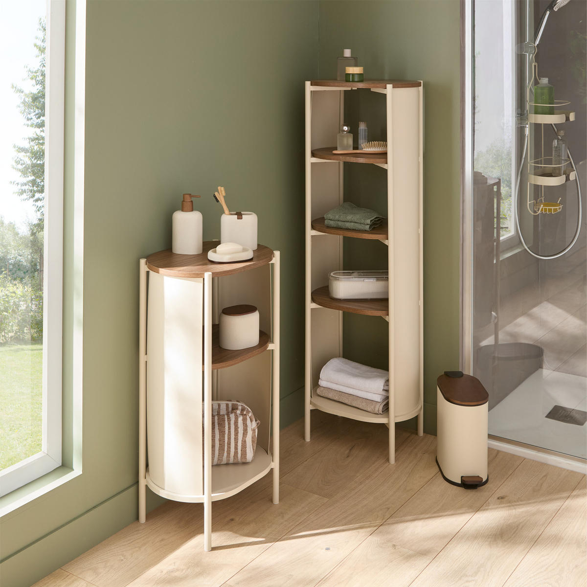 SEIFENSPENDER Argileo 350 ml 8,8/5,6/17 cm - Beige, Kunststoff (5.6/17/8.8cm) - 5five Simply Smart