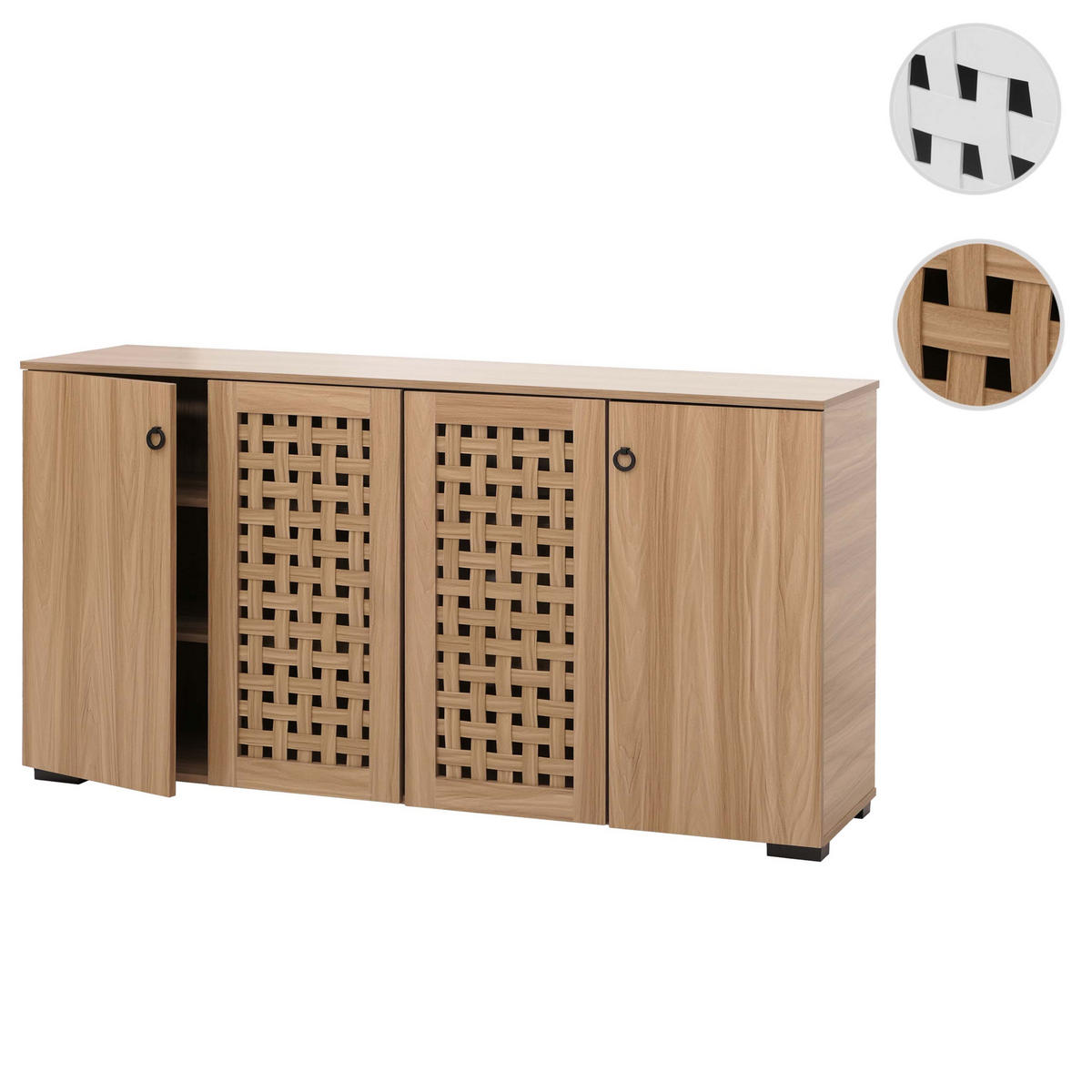 SIDEBOARD Braun - Braun, Holzwerkstoff (159/83/37cm) - MCW