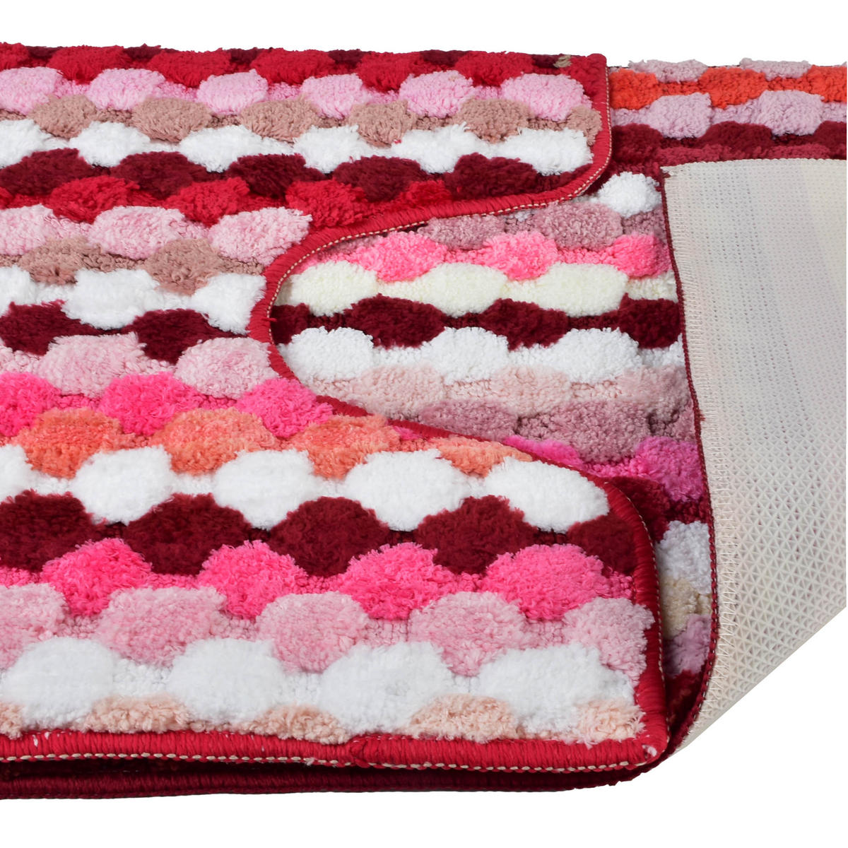 BADTEPPICH Zac Rosa 90/50/2 cm Textilien - Rosa, Textil (50/90cm) - Mondex