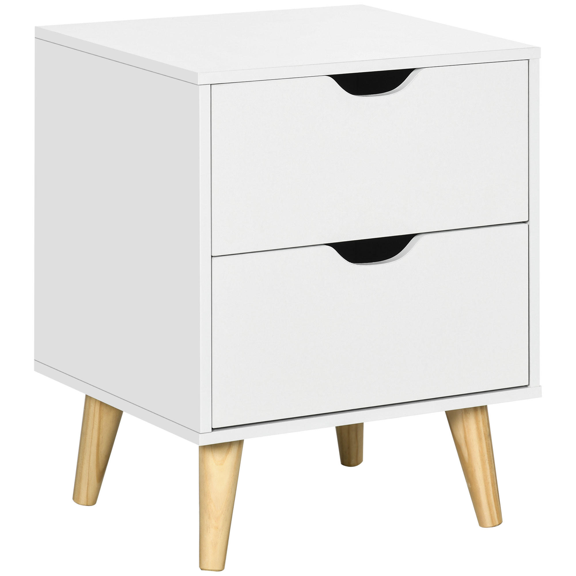 ComfortXL Nachtschrank Weiß 35x50.5x40 cm