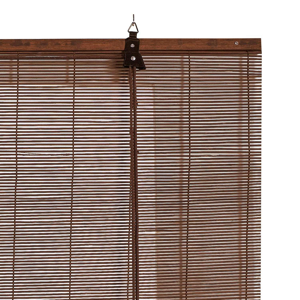 BAMBUSROLLO Dunkelbraun, 60 cm x 175 cm - Braun, Kunststoff (60/175cm) - STORESDECO