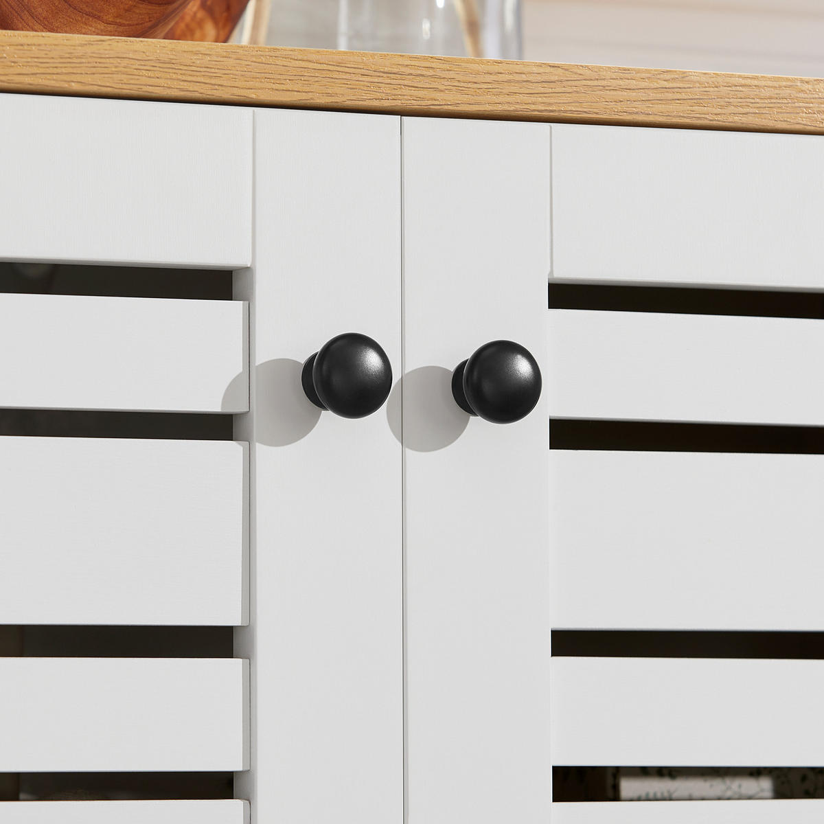 BADEZIMMERSCHRANK Weiß - Weiß, Holzwerkstoff (60/82/30cm) - SoBuy