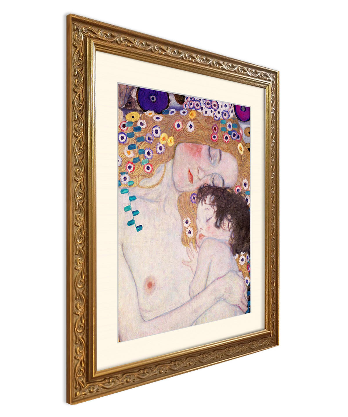 BILD gerahmt 53x63 cm Gustav Klimt "Le tre età della donna" - Beige, Holz (53/63cm) - artissimo