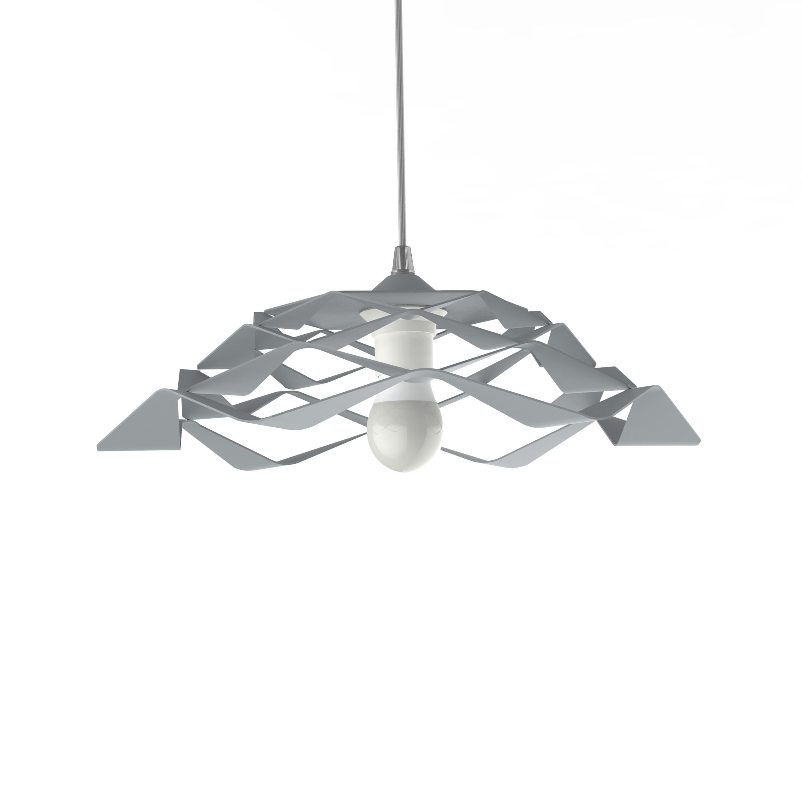 HÄNGELEUCHTE - Grau, Metall (40/40/13cm) - Lumicom