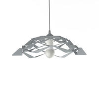 HÄNGELEUCHTE - Grau, Metall (40/40/13cm) - Lumicom