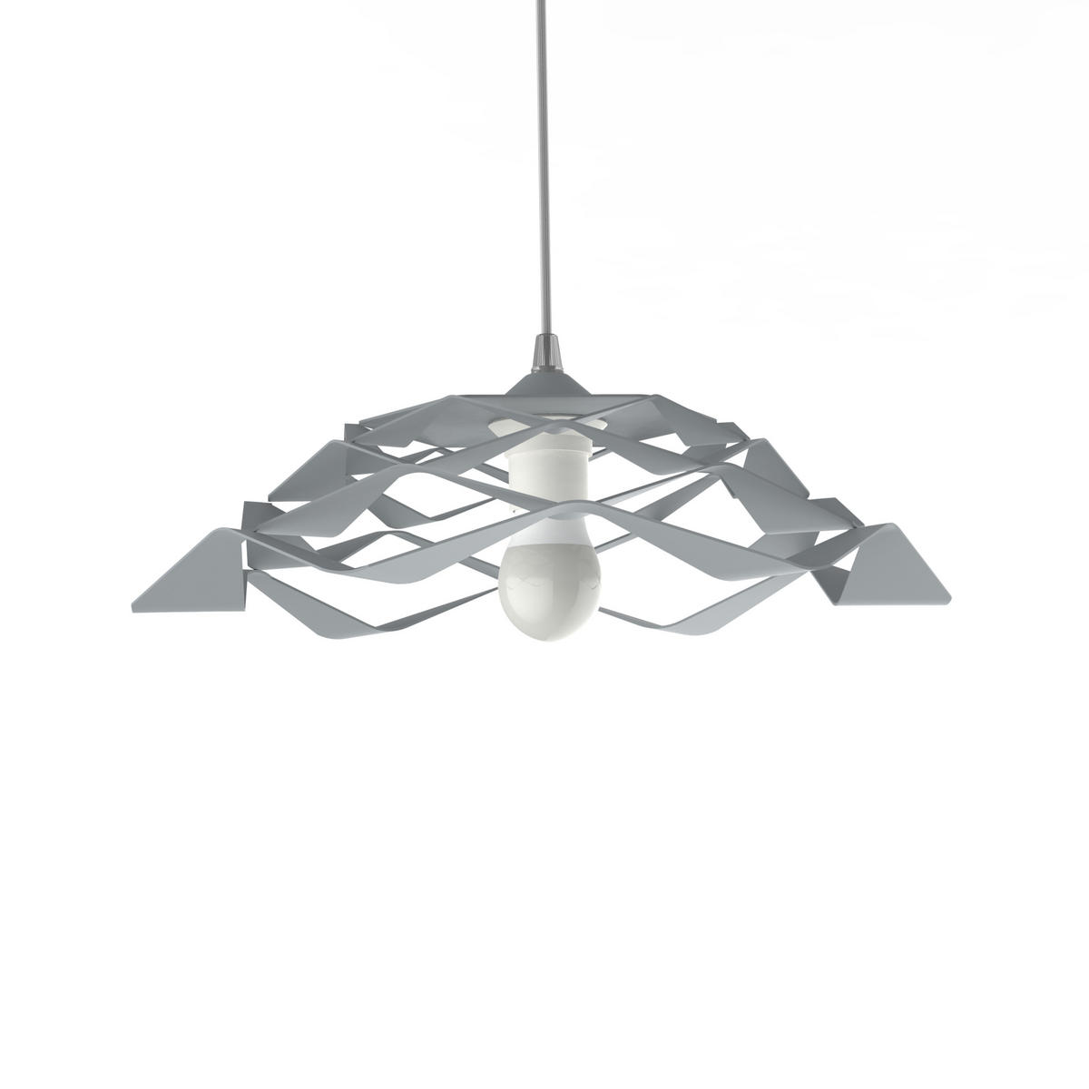 HÄNGELEUCHTE - Grau, Metall (40/40/13cm) - Lumicom