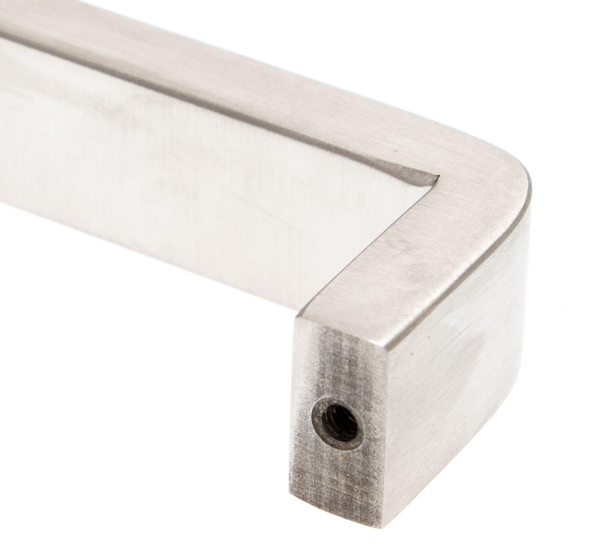 MÖBELGRIFF BA 480mm, Küchengriff Edelstahl, Schrankgriff modern - Grau, Metall (2/3.5/49cm)