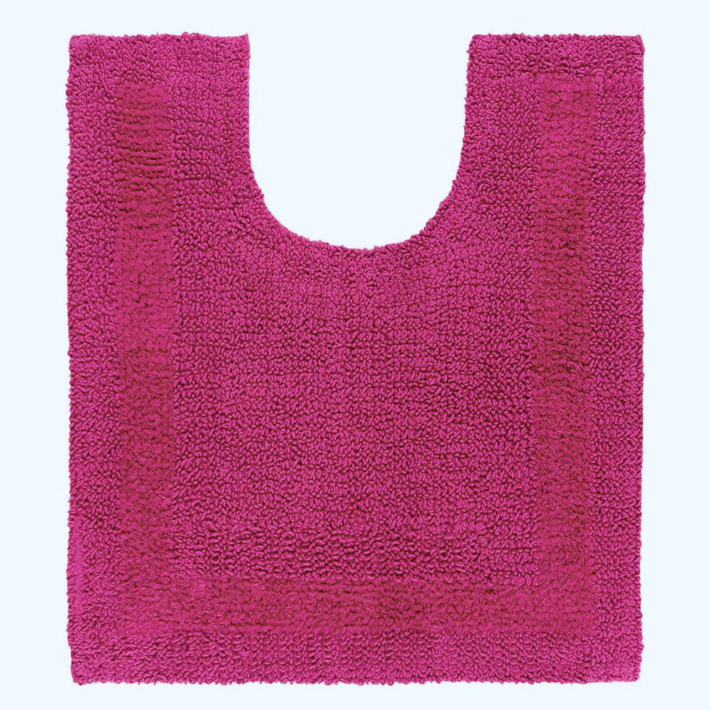 Thumbnail - Homescapes Badgarnitur, Magenta, Textil, Uni, Rechteckig, 80x50 cm, Badtextilien, Badematten