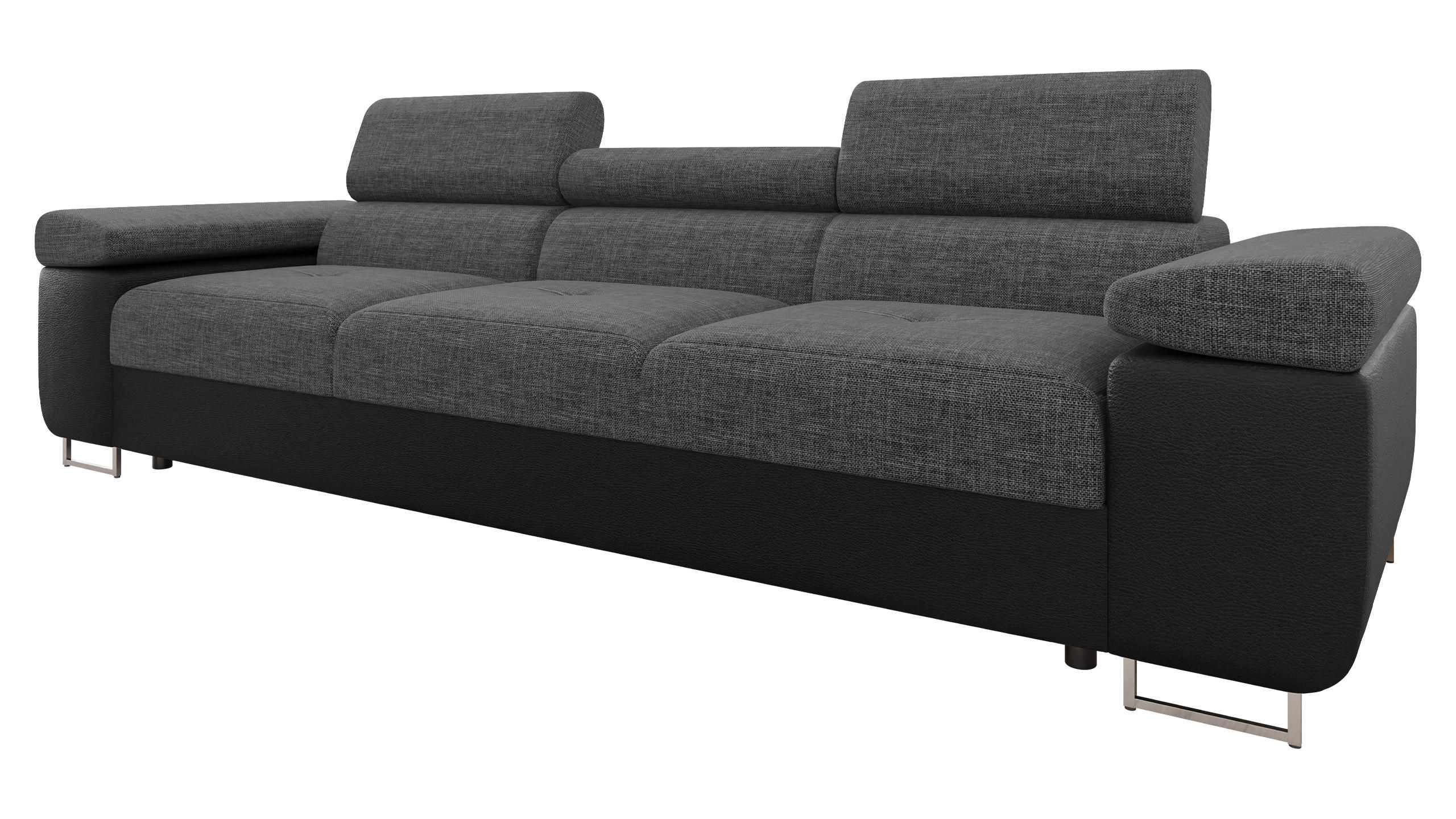 Mirjan24 Sofa Dunkelgrau 263x90x102 cm