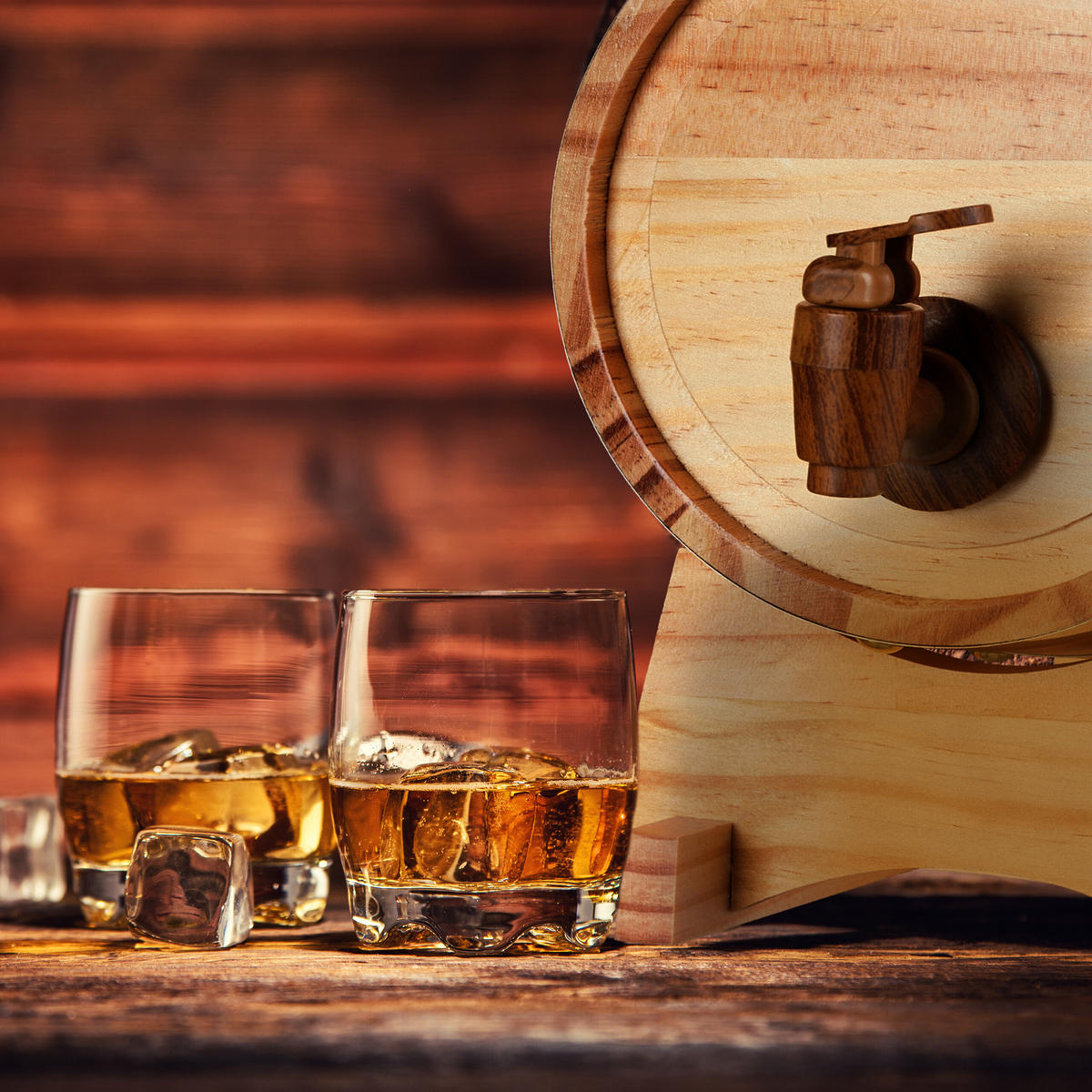 SUD pálenky - svetlohnedá, kov/drevo (18.5/25/27cm) - Relaxdays