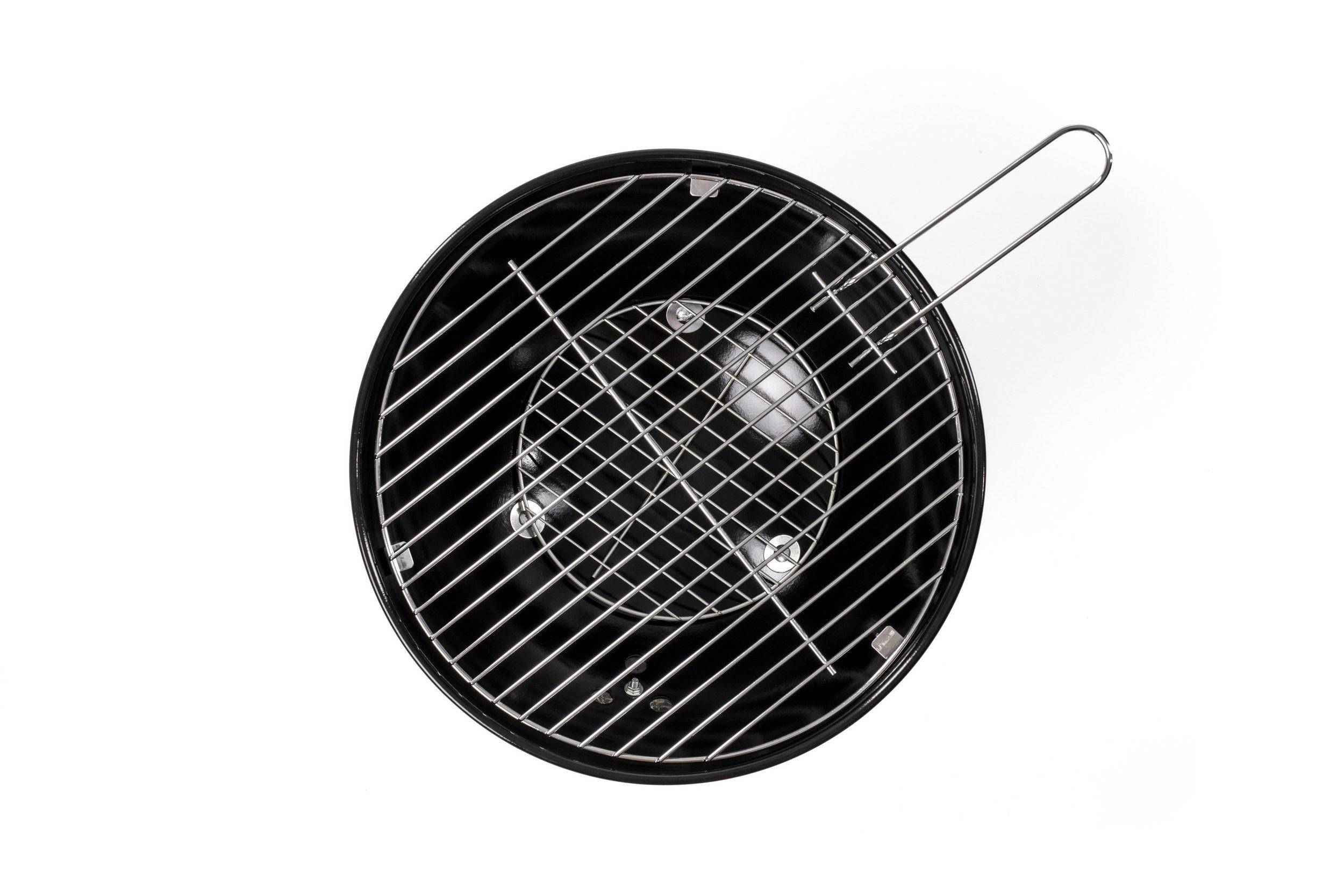 HOLZKOHLEGRILL ROSMARINO Stahl - Schwarz, Metall (38/26/42cm) - Rosmarino