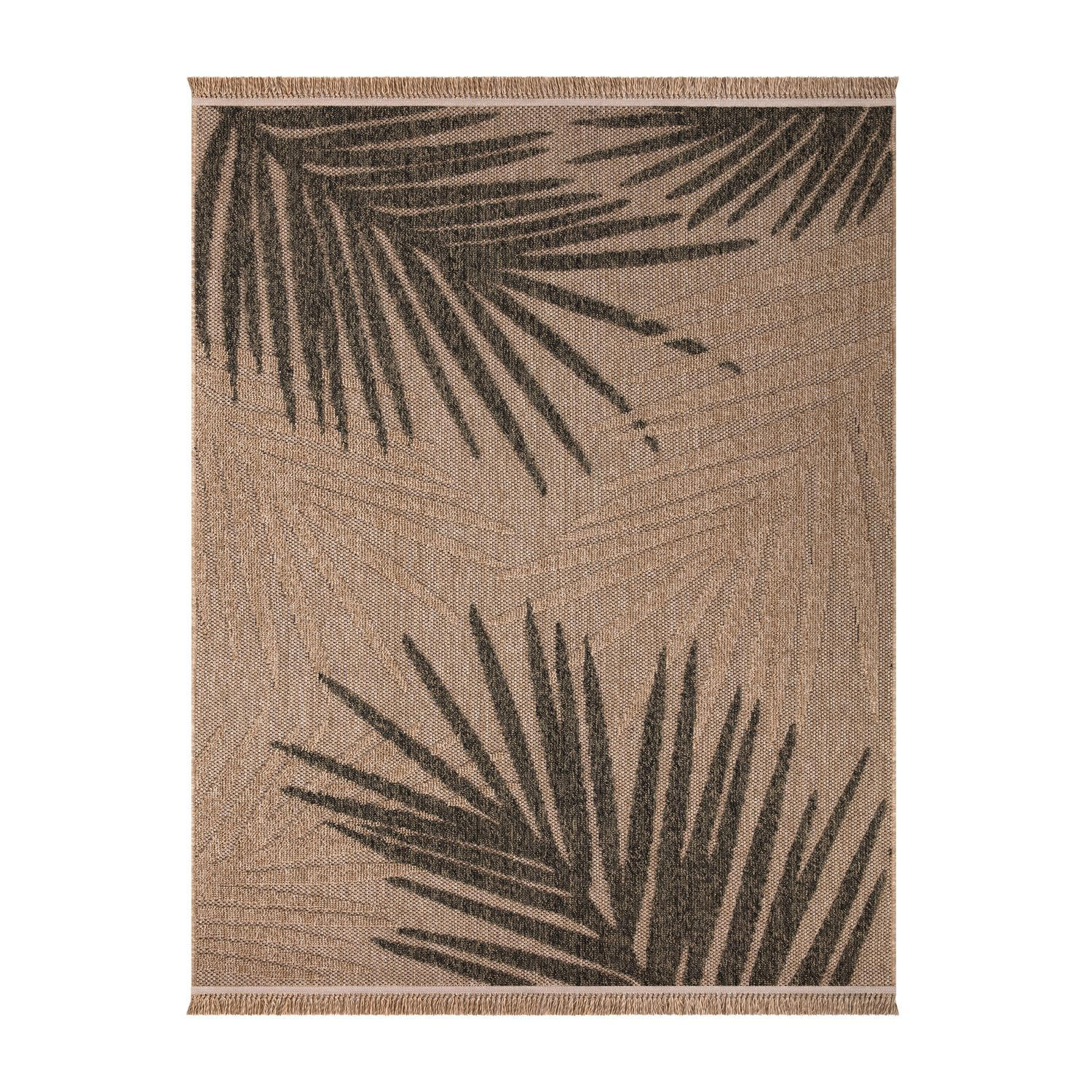 OUTDOORTEPPICH Blatt Beige 120 x 160 cm - Beige, Kunststoff (120/160cm) - TT Home