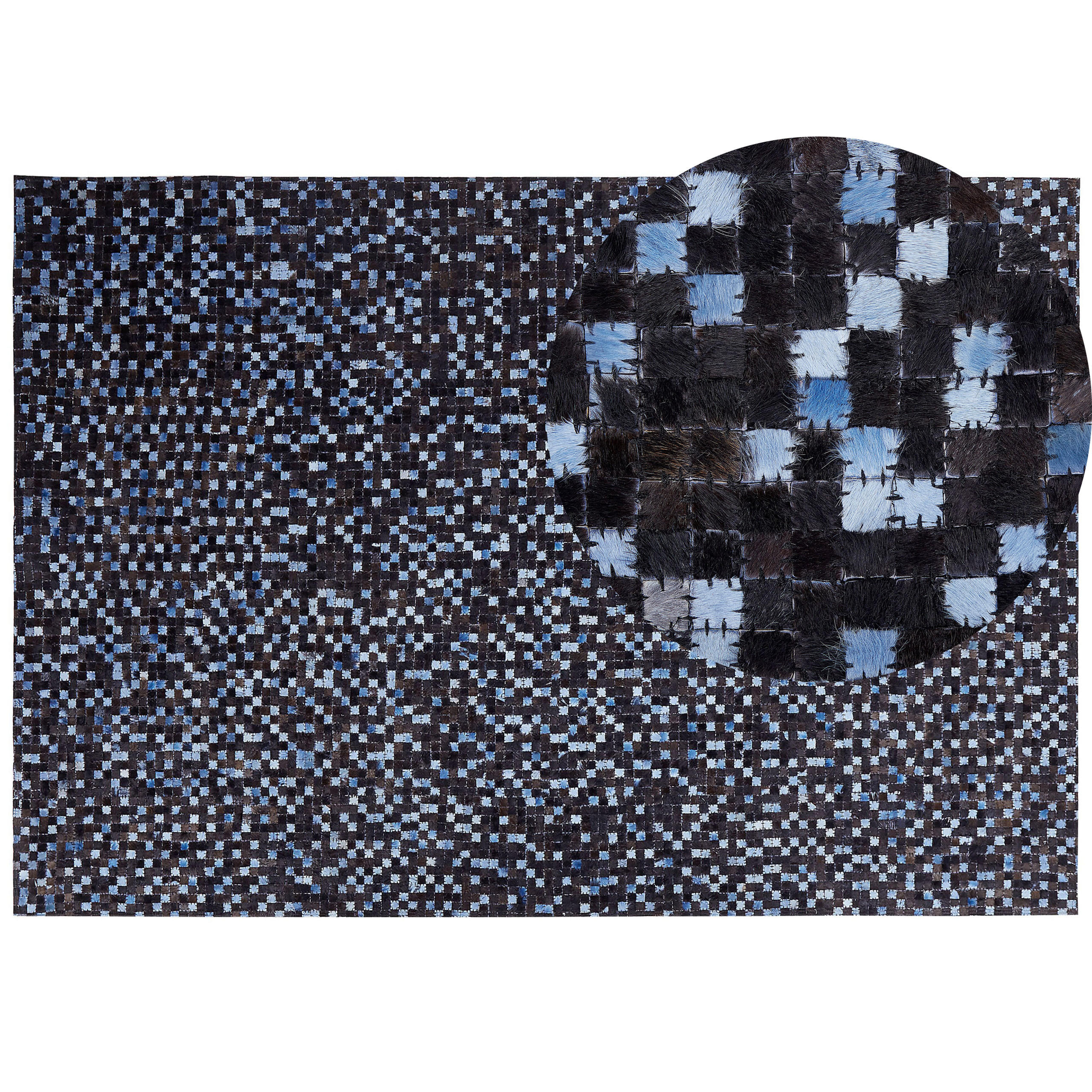 KURZFLOR-TEPPICH Ikisu 230/160 cm - Braun, Fell (160/230cm) - Beliani