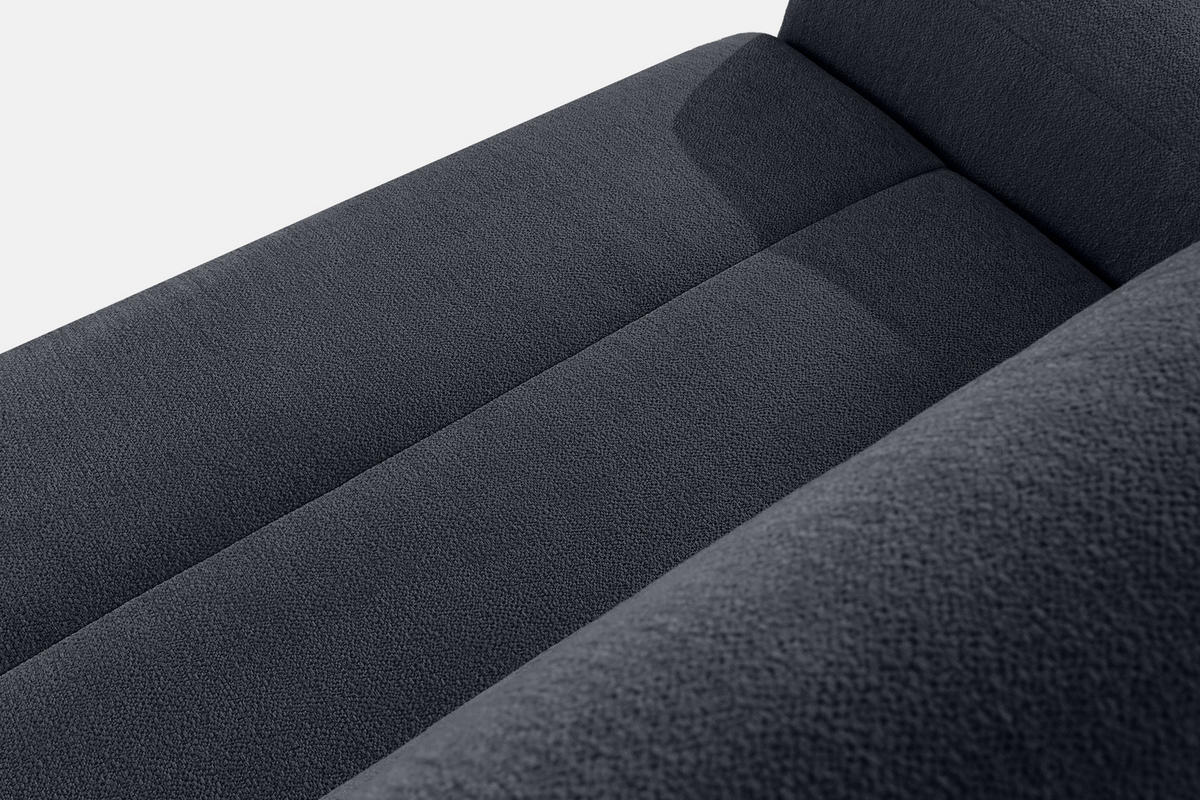 ECKSOFA RECHTS BLUME, Graphit - Graphitfarben, Holz/Holzwerkstoff (271/164cm) - KONSIMO®