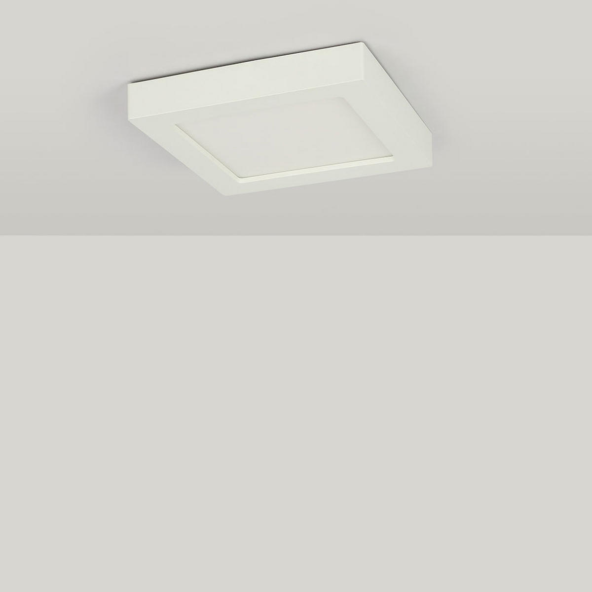 LED DECKENLEUCHTE Svenja Weiß Kunststoff - Weiß, Kunststoff (17.2/17.2/3.5cm) - Globo Lighting