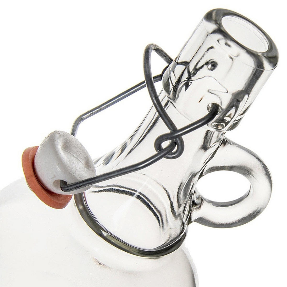 GLASFLASCHE Tragegriff 500 ml Transparent - Transparent, Glas (8.5/21/8.5cm) - Orion 