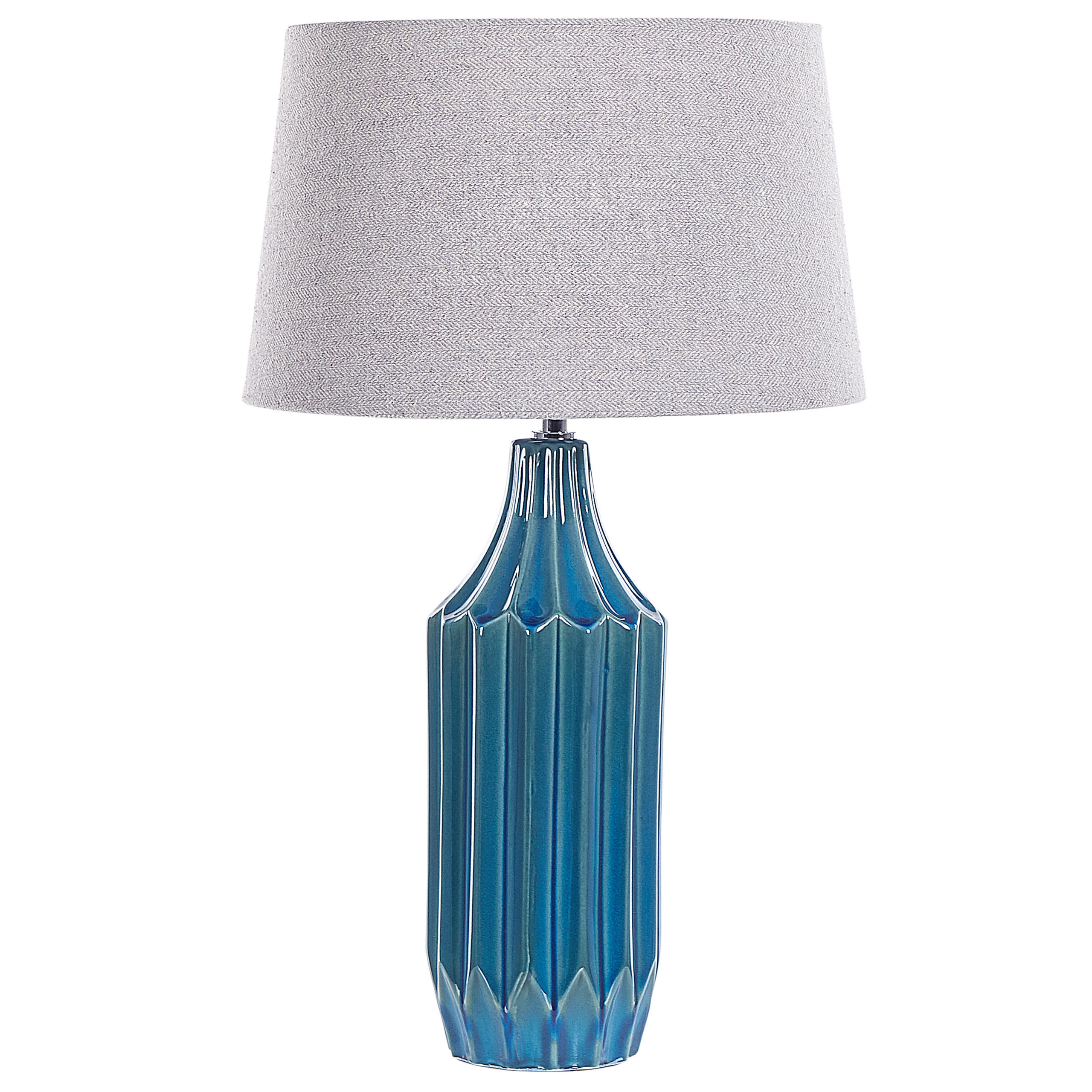 TISCHLAMPE Abava 35/35/56 cm - Blau, Keramik (35/35/56cm) - Beliani