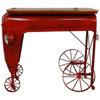 KONSOLENTISCH, 117x71x107cm - Rot, Metall (71/117/107cm) - Wanderlust