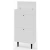 SCHUHSCHRANK Dotti 521 Weiß 55/21/104 cm Wandmontage - Weiß, Holzwerkstoff (55/104/21cm) - Matkam Möbel