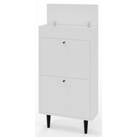 SCHUHSCHRANK Dotti 521 Weiß 55/21/104 cm Wandmontage - Weiß, Holzwerkstoff (55/104/21cm) - Matkam Möbel