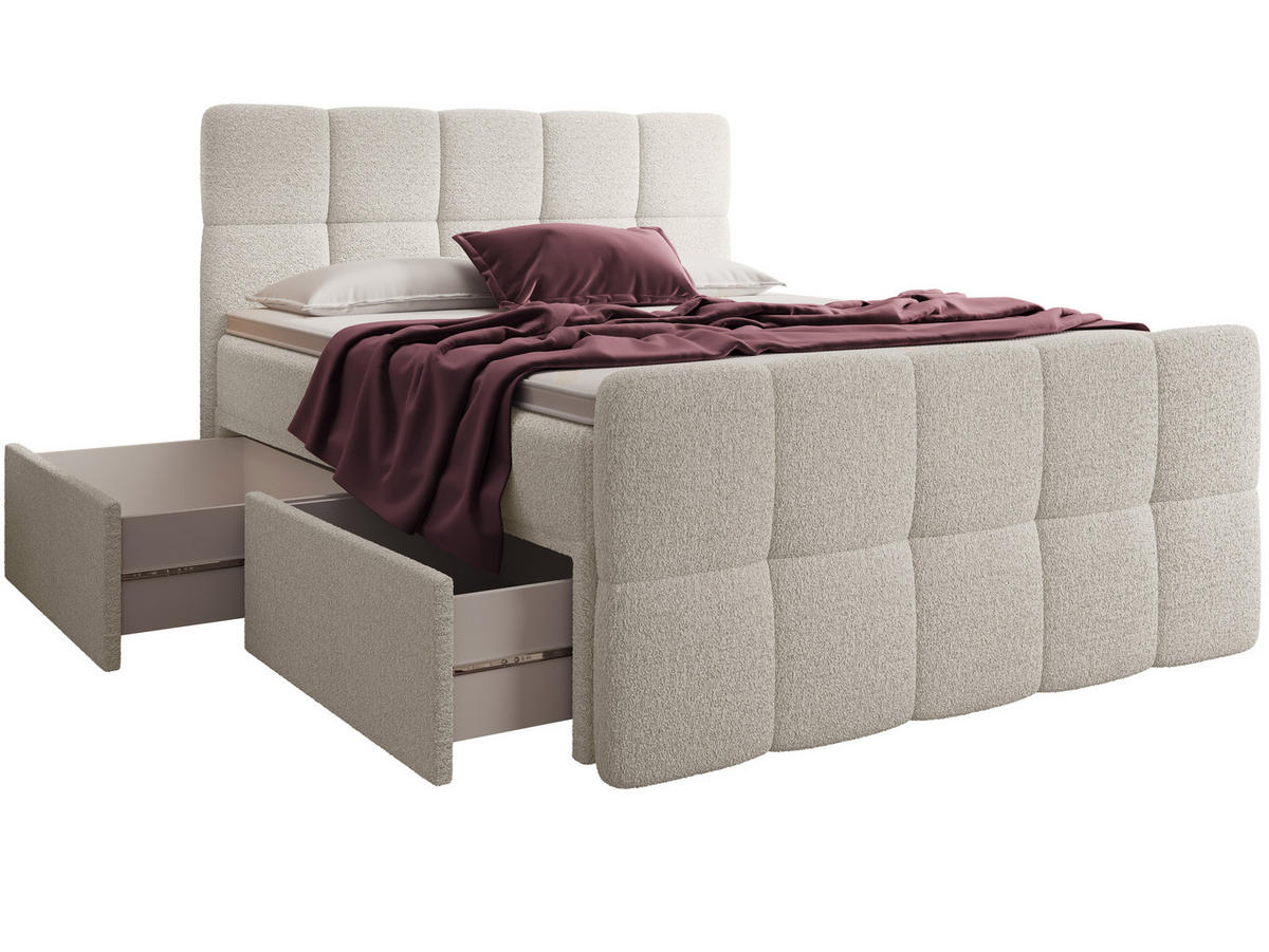 BOXBETT Madison 5 Creme 200/200 H3/H4 Boucle - Creme, Textil (200/200cm) - wonello
