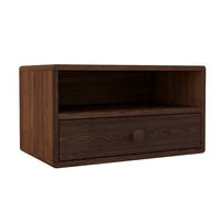 NACHTTISCH Hope, braune Birke, 31,5/50/27 cm - Braun, Holz (50/27/32cm) - WOODEK