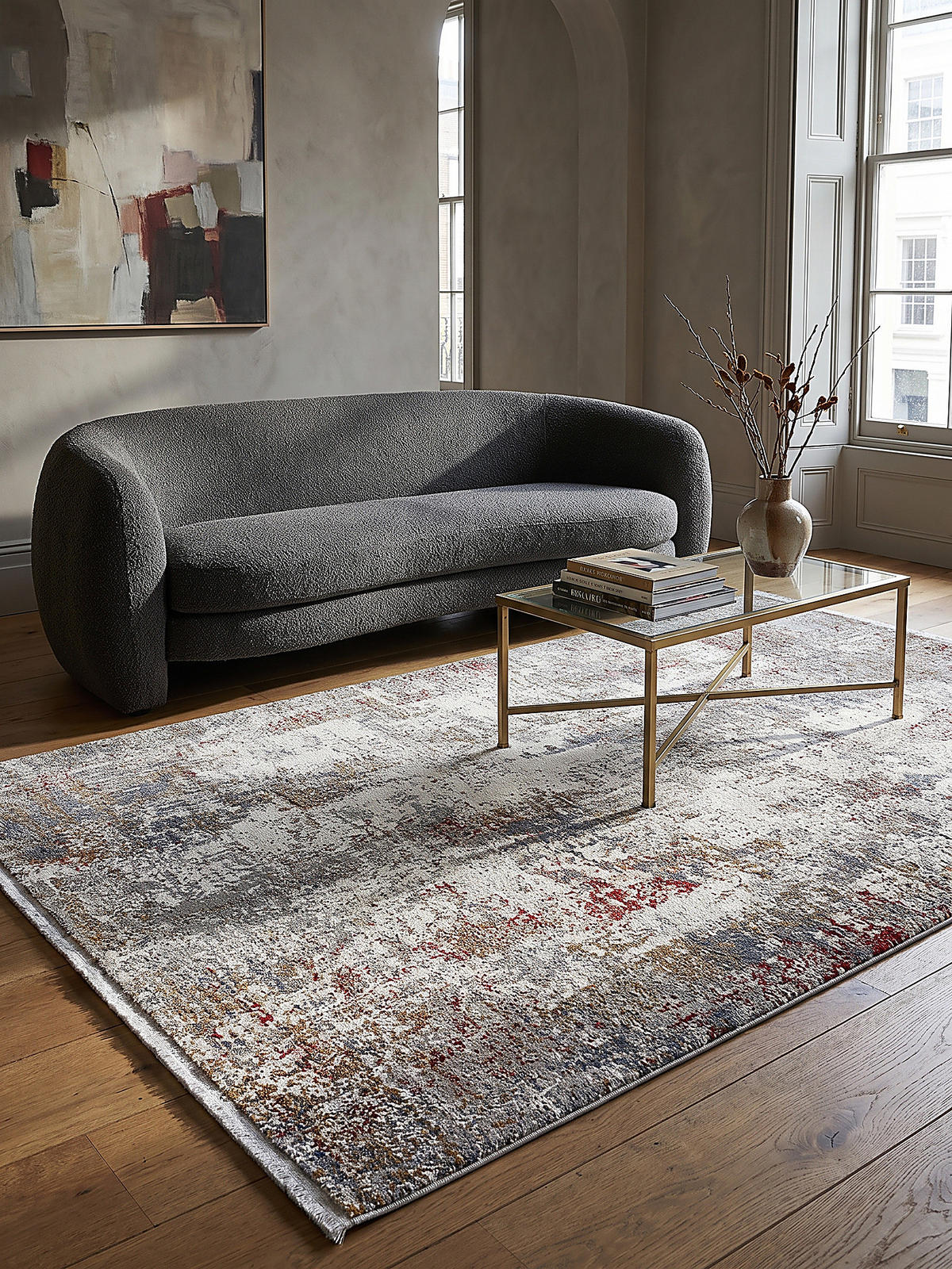 KURZFLORTEPPICH Vintage VARA Polyester Mehrfarbig 160 x 230 cm - Multicolor, Textil (160/230cm) - KADIMA DESIGN