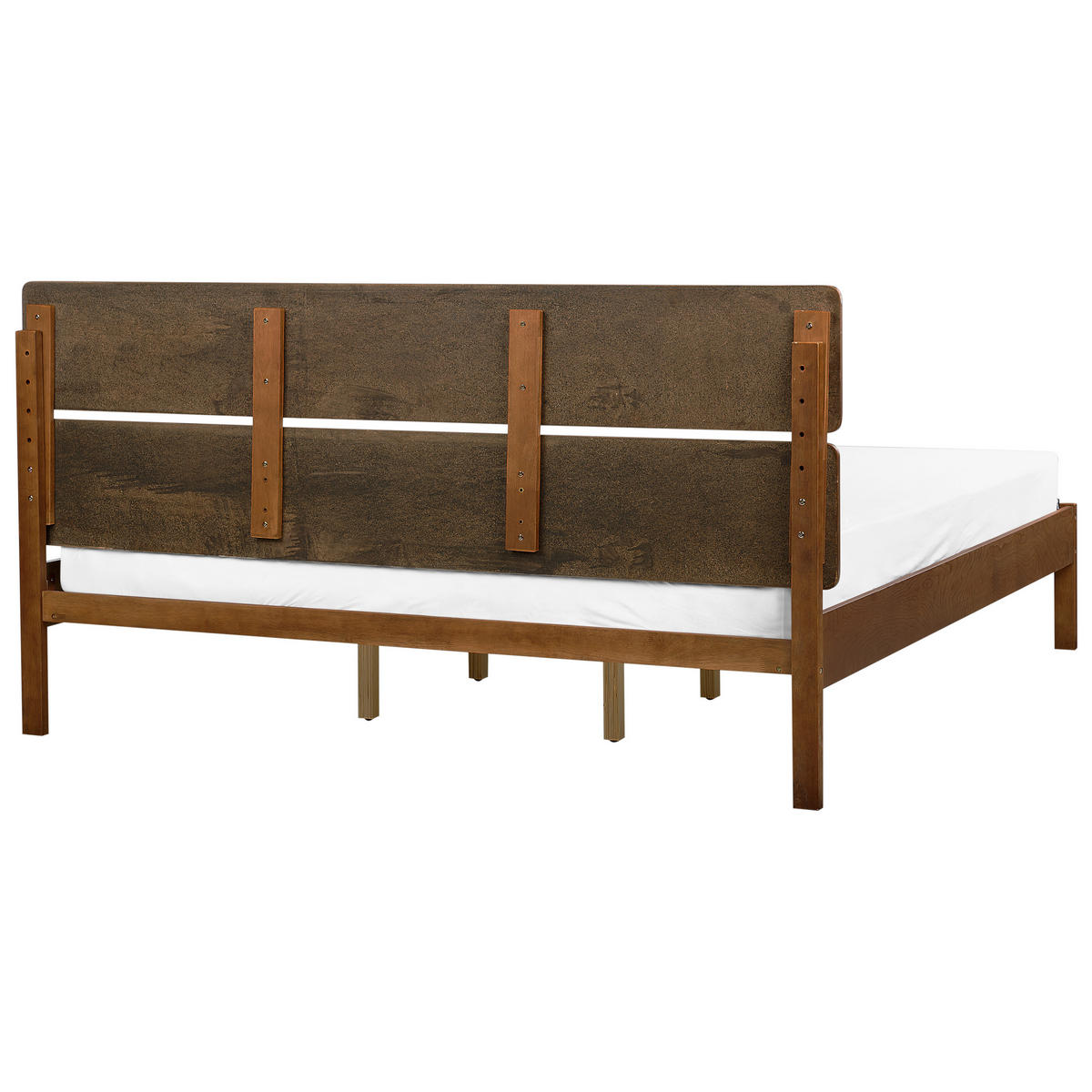 BETT 180/200 cm Braun Boisset - Braun, Holz (180/200cm) - Beliani