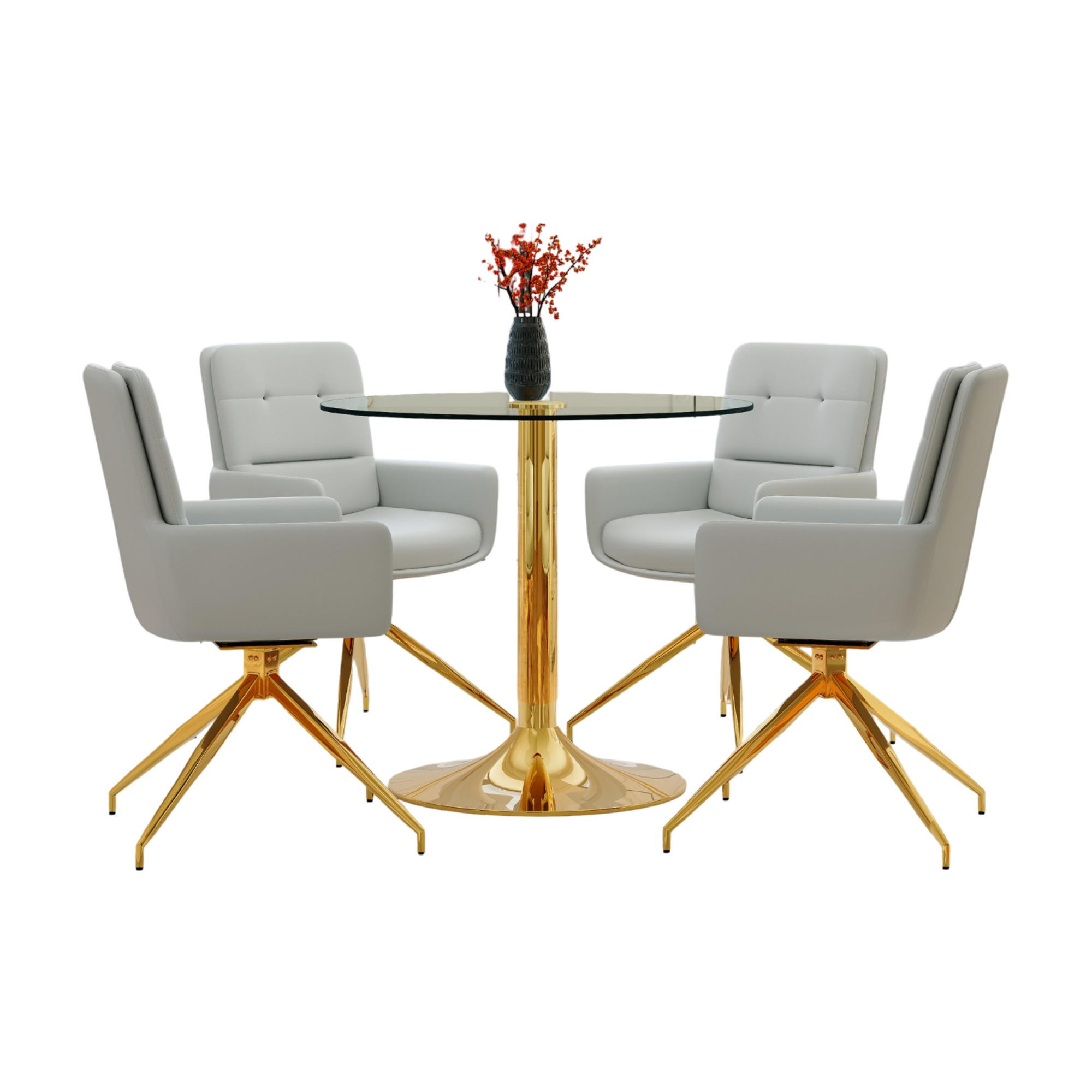 Meubliv Essgruppe Transparent 85x76x85 cm