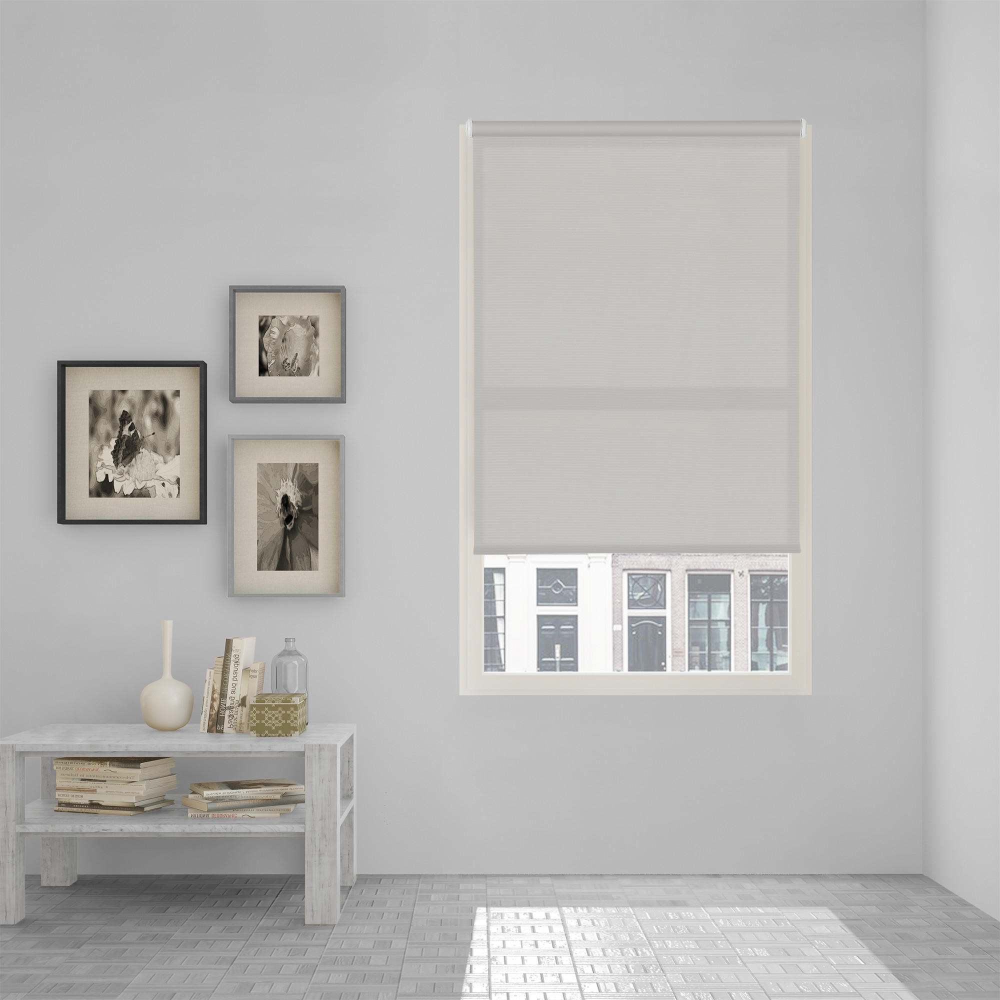 Viewtex Seitenzugrollo Grau 55x190x190 cm