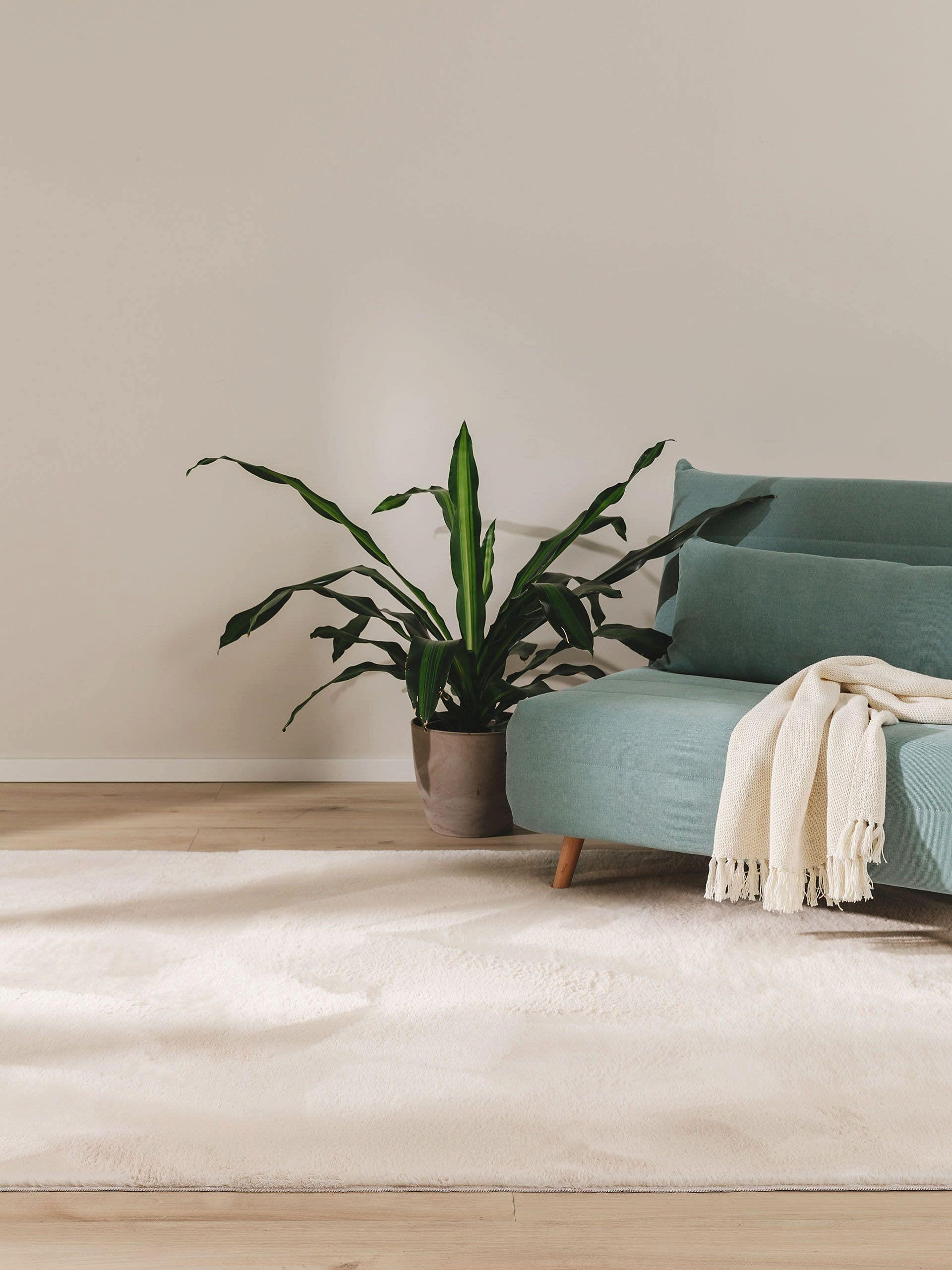 KUNSTFELLTEPPICH Furry Beige 160x230 cm - Beige, Kunststoff (160/230cm) - benuta