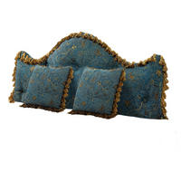 NACHTTISCHKISSEN Golden Flower Türkis 60*140cm 3er-set - Türkis, Textil (15/140cm) - Vercart