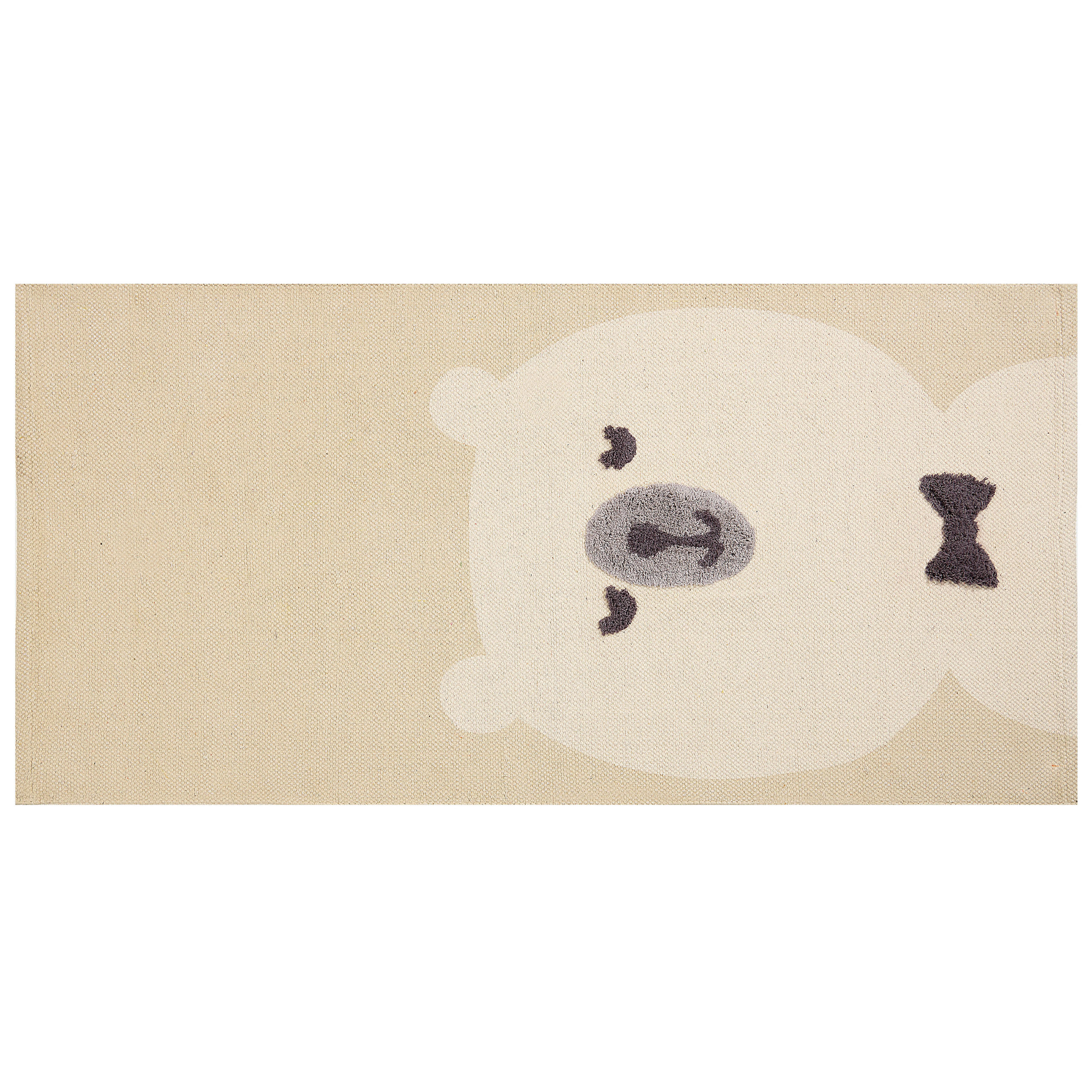 KINDERTEPPICH Simau 150/80 cm - Beige, Textil (80/150cm) - Beliani