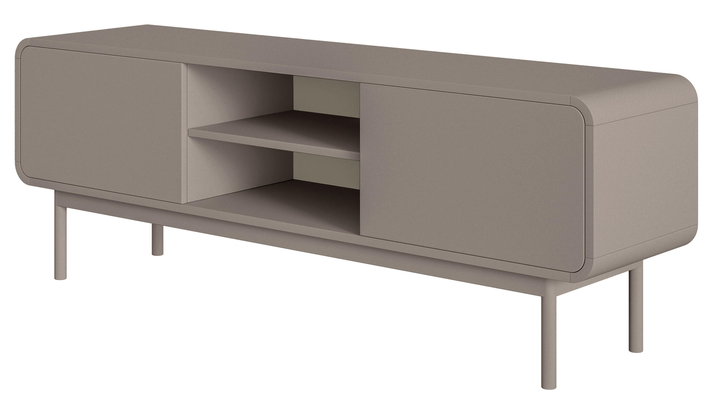 TV-LOWBOARD Oro Dunkelbeige mit 2 Schubladen 154 cm - Beige, Holz/Holzwerkstoff (154/53.4/40cm) - Selsey