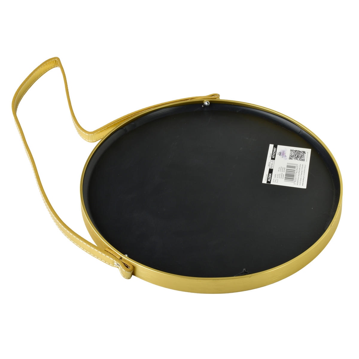 SPIEGEL Alexia gold 30/1.8/30cm Glas - Goldfarben, Metall (30/30/1.8cm) - Mondex