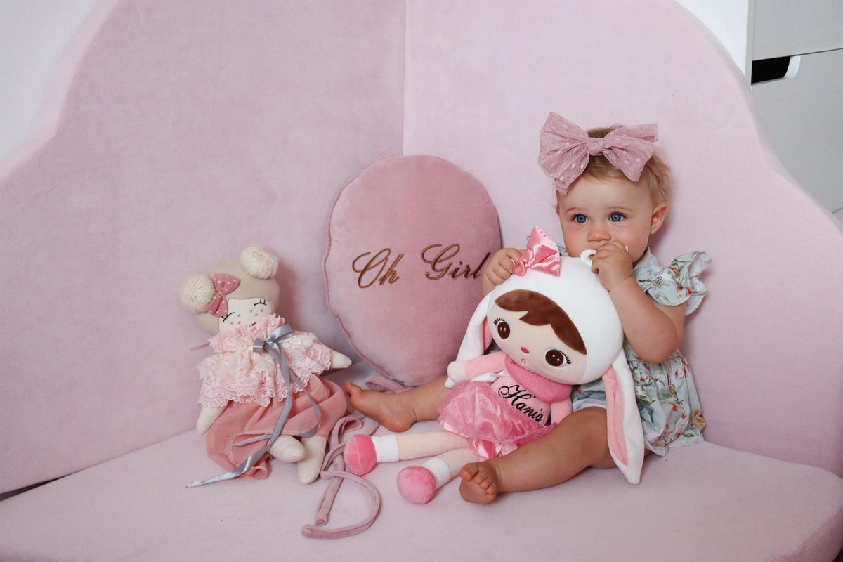 SPIELMATTE für Kinder, Wolke, Samt, Hellrosa - Pink, Textil (160/160cm) - MeowBaby