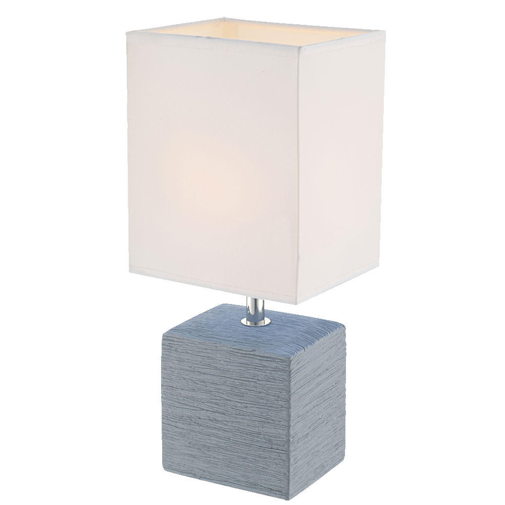 Globo Lighting Tischleuchte Grau 11x29x13 cm