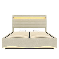 POLSTERBETT PANG-7T2W9K 140/200 cm Beige - Beige, Textil - PANGIVO
