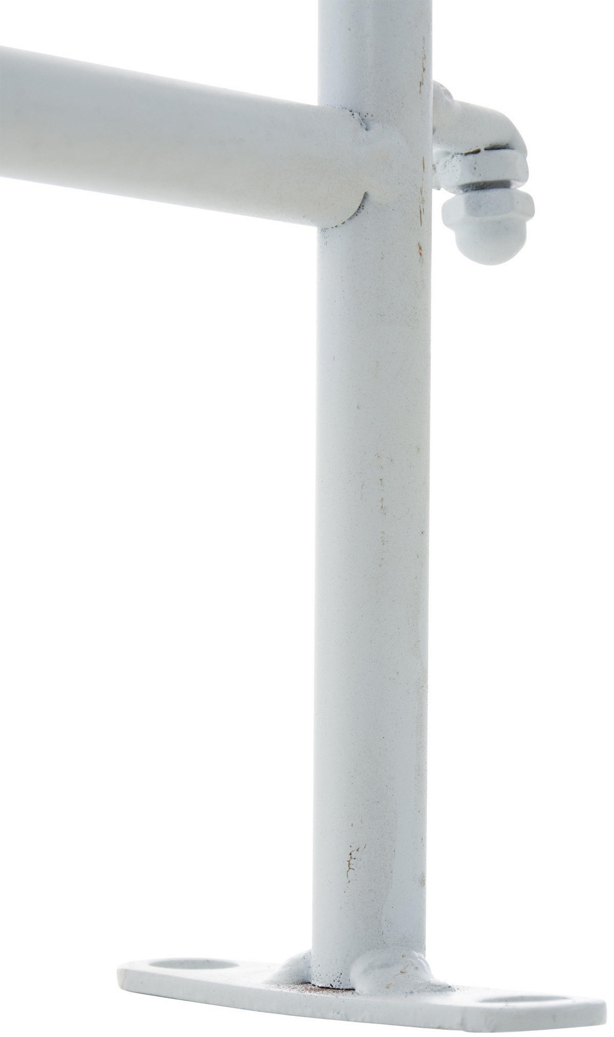 GARTENZAUN Metall weiß - Weiß, Metall (124/116cm) - CLP