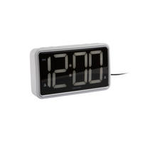 WECKER New Retro 16/4/9 cm - Weiß, Kunststoff (4/9/16cm) - Karlsson