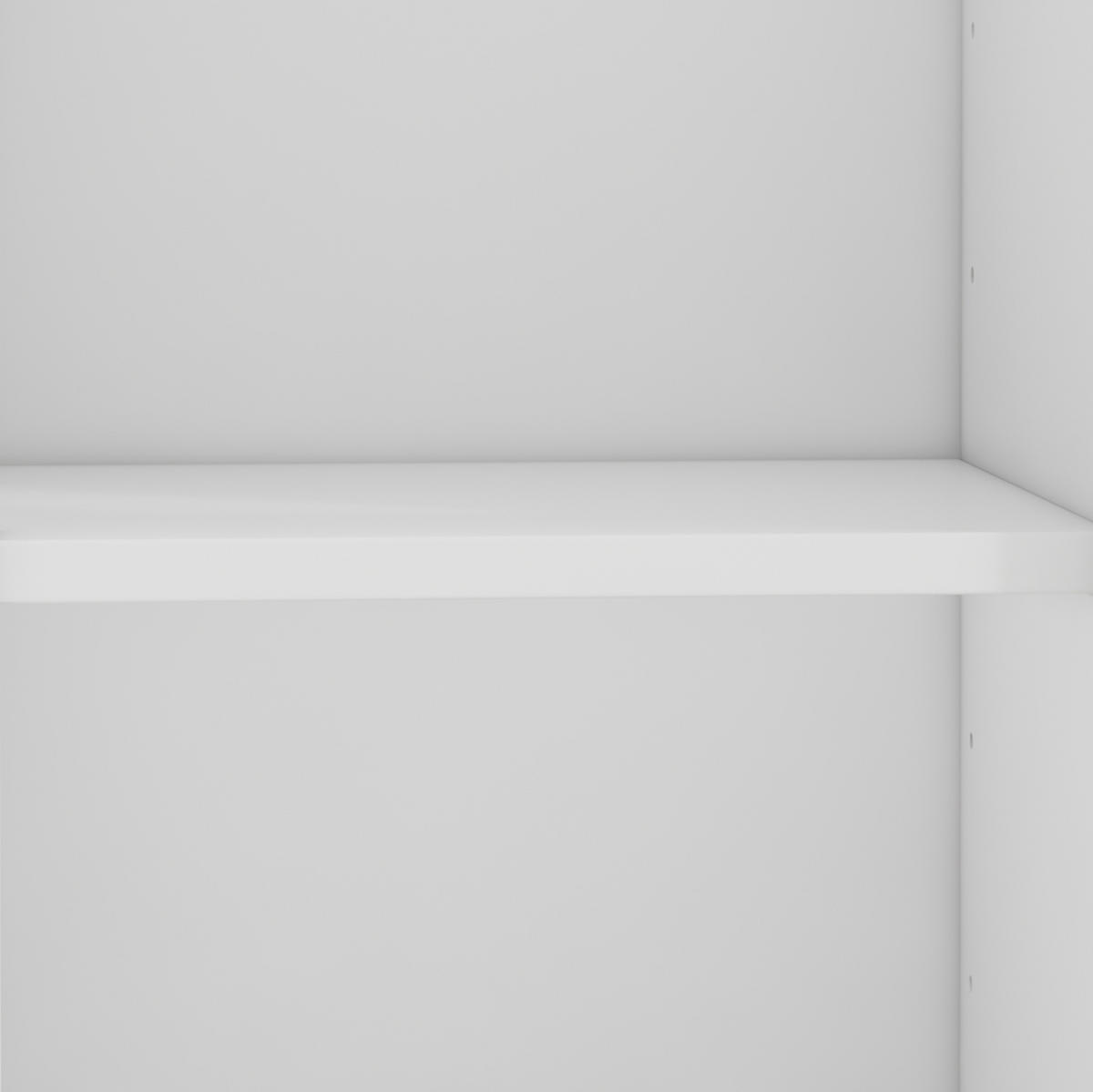 SCHUHSCHRANK aus Spanplatte & Metall 90x25x121cm in Weiß mit Kippsicherung - Weiß, Holzwerkstoff (90/121/25cm) - Modfu