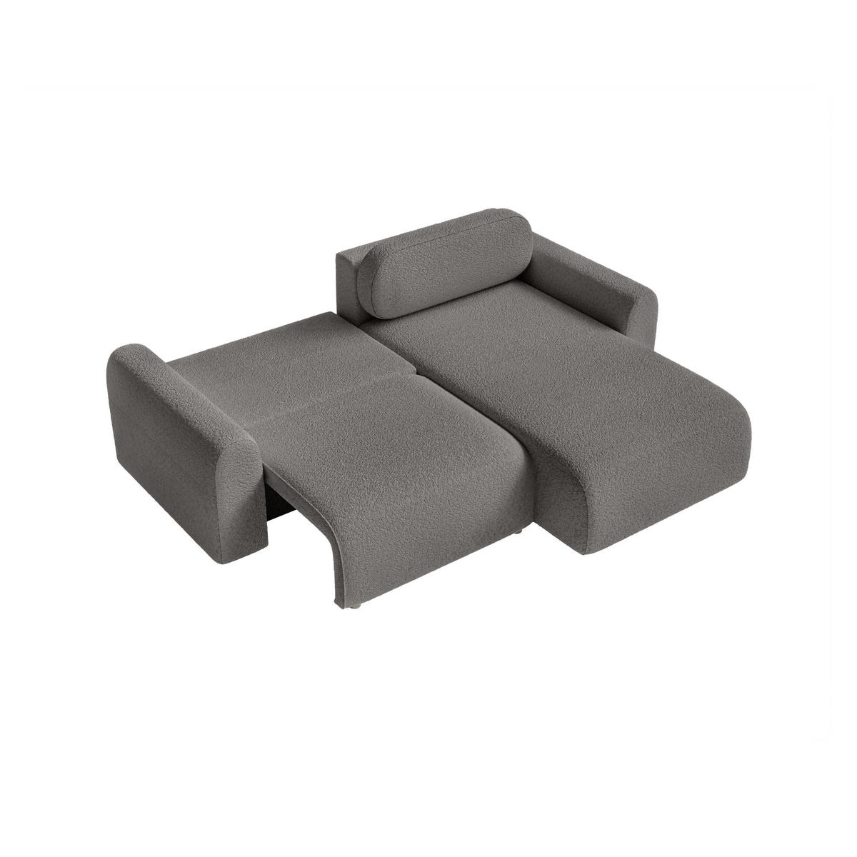 ECKSOFA Lome Mini mit Schlaffunktion, Graphit - Graphitfarben, Textil (244/165cm) - Fedve