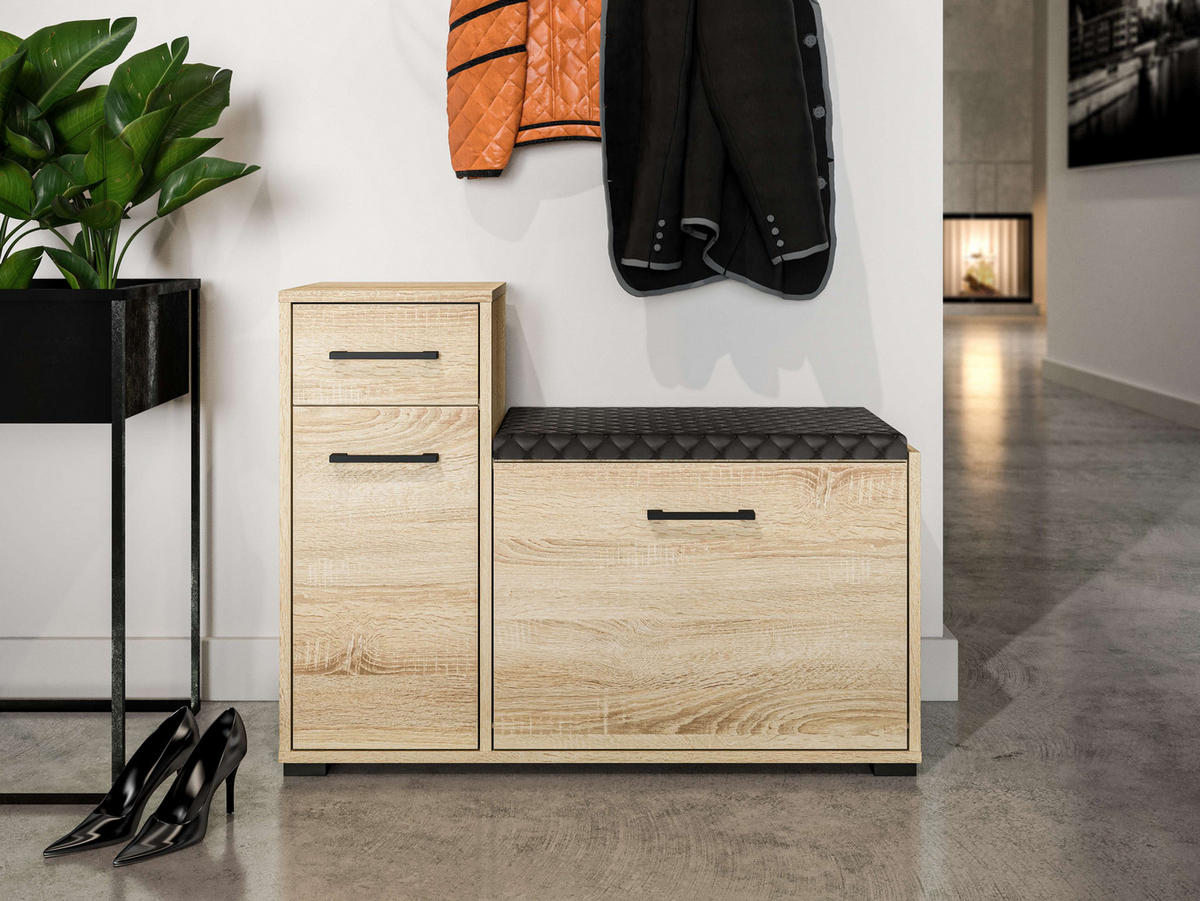 SCHUHSCHRANK – CARO 06 – 90 cm – Caro – Sonoma Eiche - Sonoma Eiche, Holzwerkstoff (90/68/34cm) - hi-markt