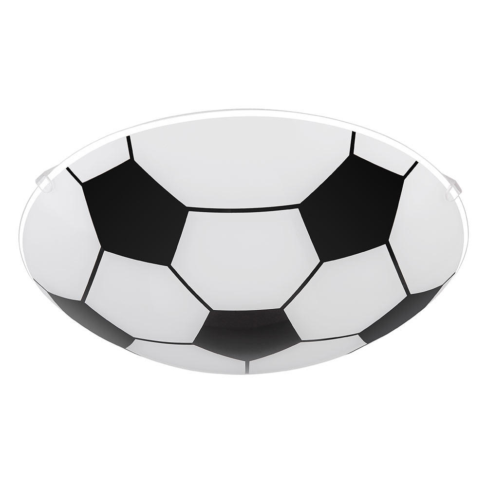 KINDERDECKENLEUCHTE Metall Glas Schwarz - Schwarz, Glas (30/30/8cm) - Globo Lighting