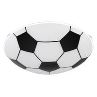 KINDERDECKENLEUCHTE Metall Glas Schwarz - Schwarz, Glas (30/30/8cm) - Globo Lighting