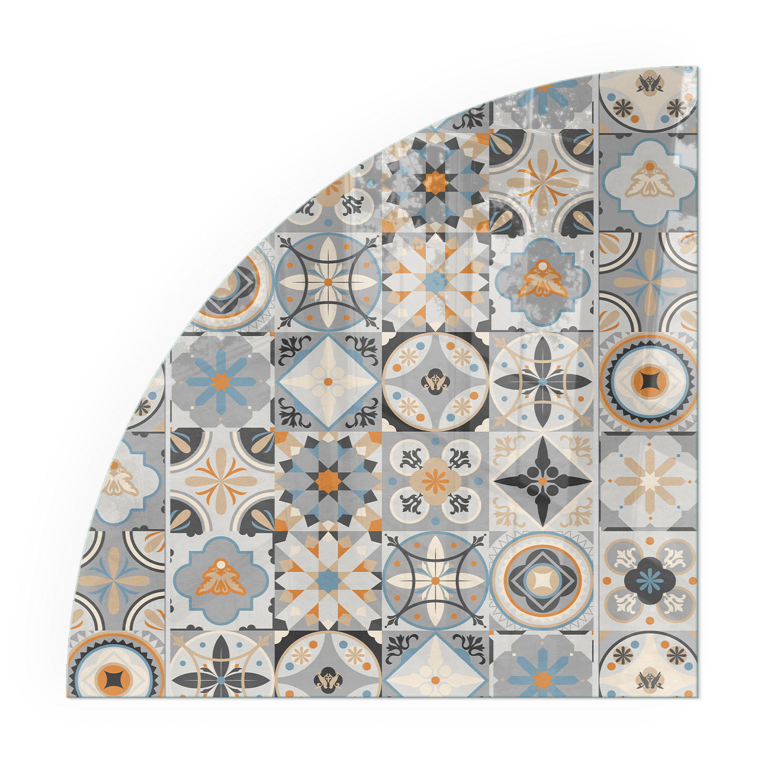 TULUP PODLOŽKA POD KRB 1/4 100x100 cm - Mozaikový vzor dlaždíc